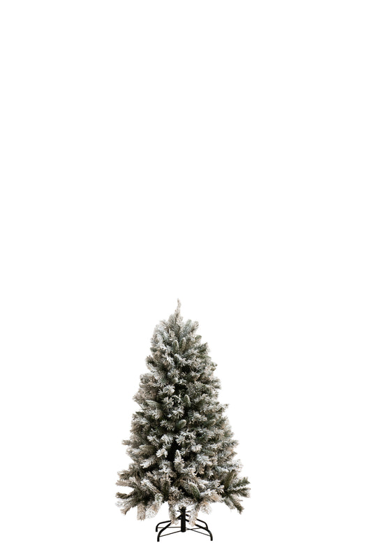 CHRISTMAS TREE PLASTIC SNOWY GREEN SMALL