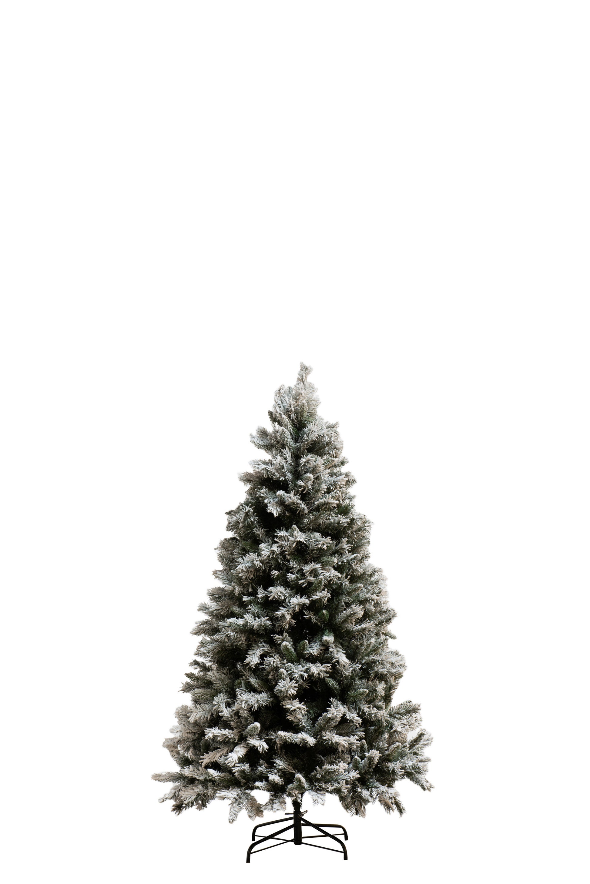 CHRISTMAS TREE PLASTIC SNOWY GREEN MEDIUM