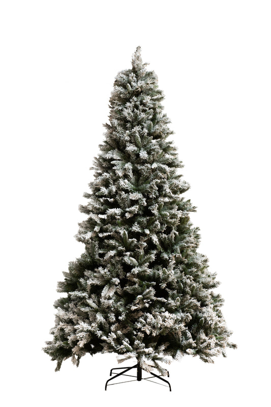 CHRISTMAS TREE PLASTIC SNOWY GREEN LARGE