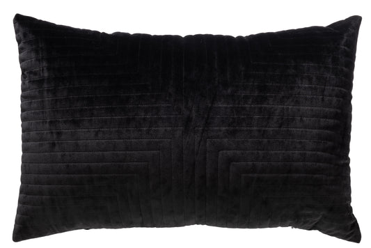 CUSHION RECTANGLE VELVET BLACK