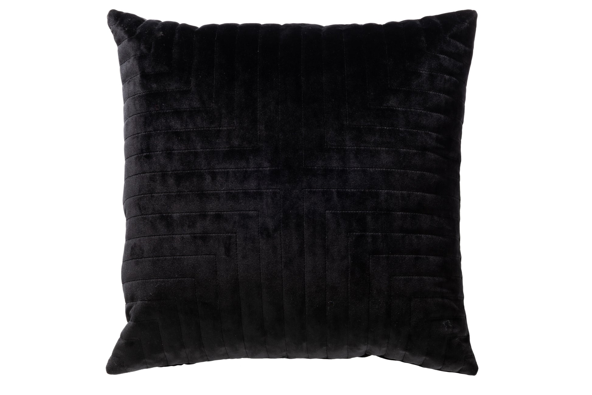 CUSHION SQUARE VELVET BLACK